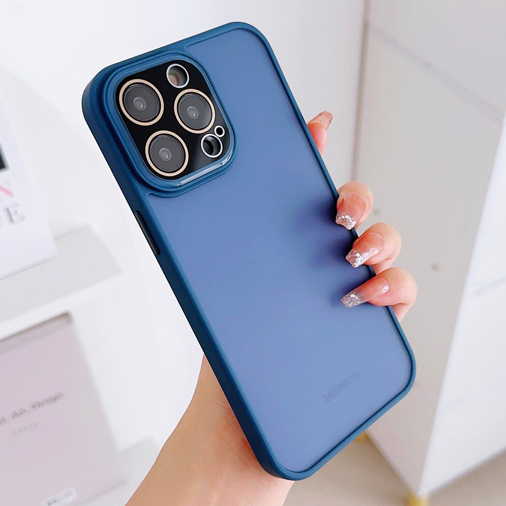 For iPhone 14 Pro Max Protective Phone Case Skin-touch PC TPU Phone Cover with Glass Lens Protector For iPhone 14 Pro Max Protective Phone Case Skin-touch PC TPU Phone Cover with Glass Lens Protector